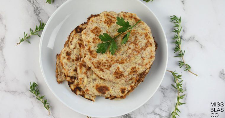 tortillas de kéfir con perejil