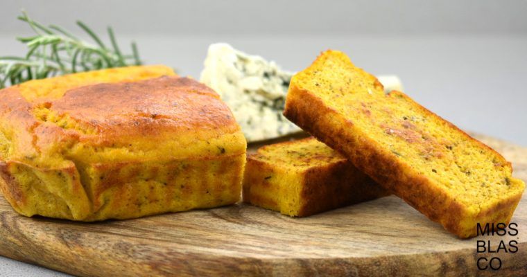 pumpkin bread and blue cheese