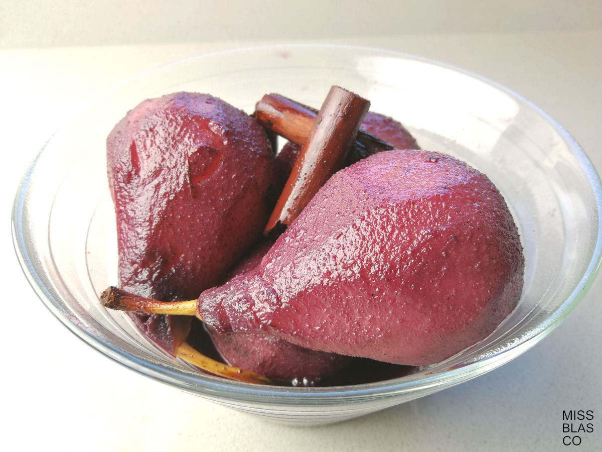 sugar-free poached pears
