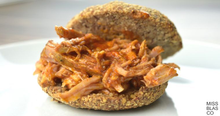 pulled pork con pan lowcarb