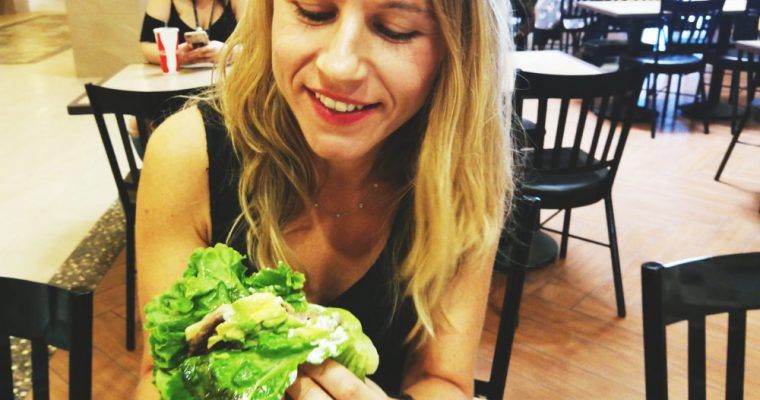 bunless burger for lunch