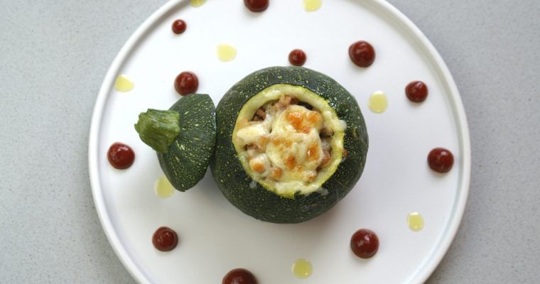 stuffed round zucchini