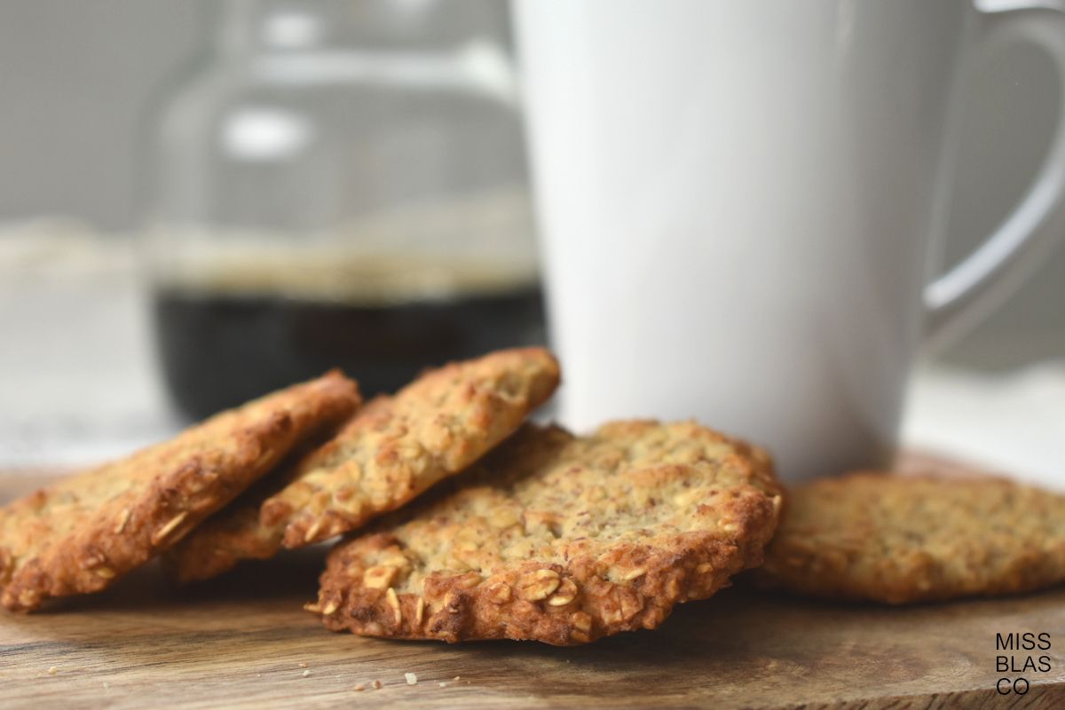 Sugar-Free Oatmeal Cookies with coffee