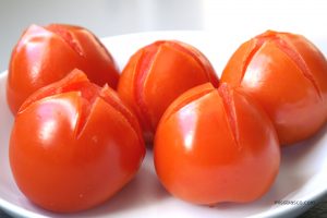 Tomates escaldados