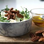 ensalada roquefort y pera con nueces