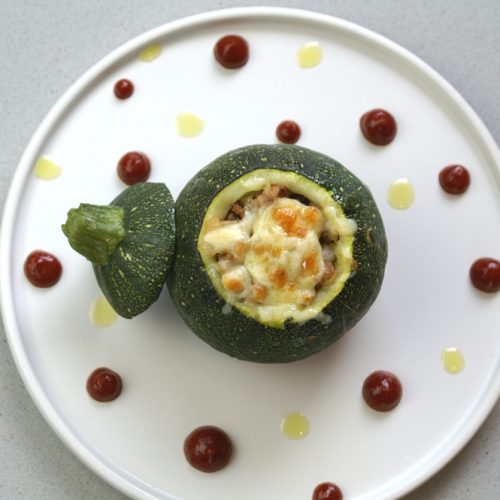 stuffed round zucchini