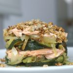 crumble de salmón sin harina