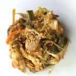 wok pollo y verduras