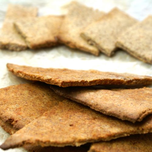 almond okara crackers