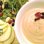 chestnut soup and cranberries