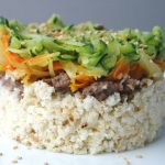 arroz de coliflor con verduras