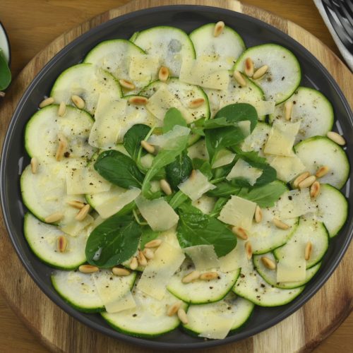 Easy Zucchini Carpaccio