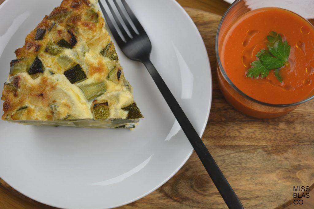 Crustless Zucchini Onion Quiche