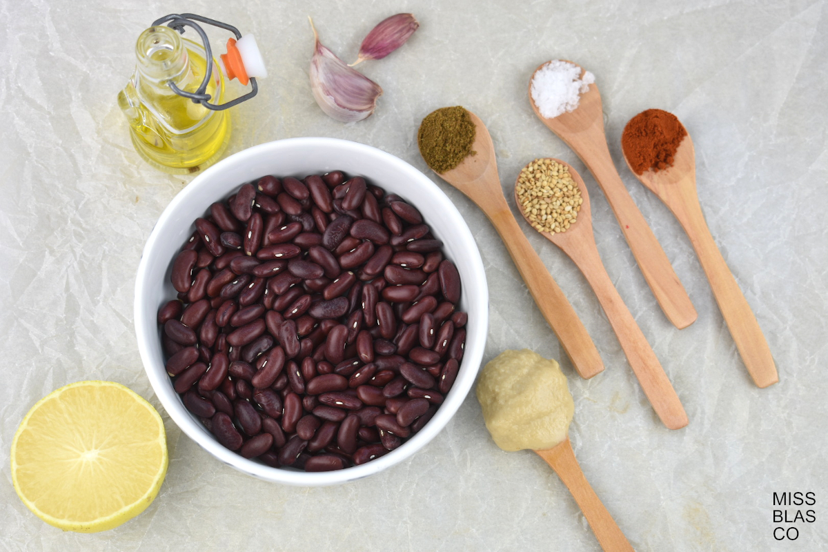 Red Kidney Bean Hummus Ingredients