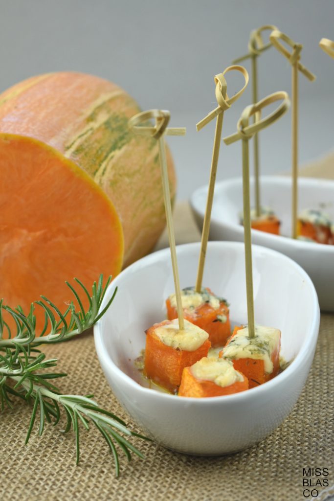 Pumpkin Bites with Blue Cheese