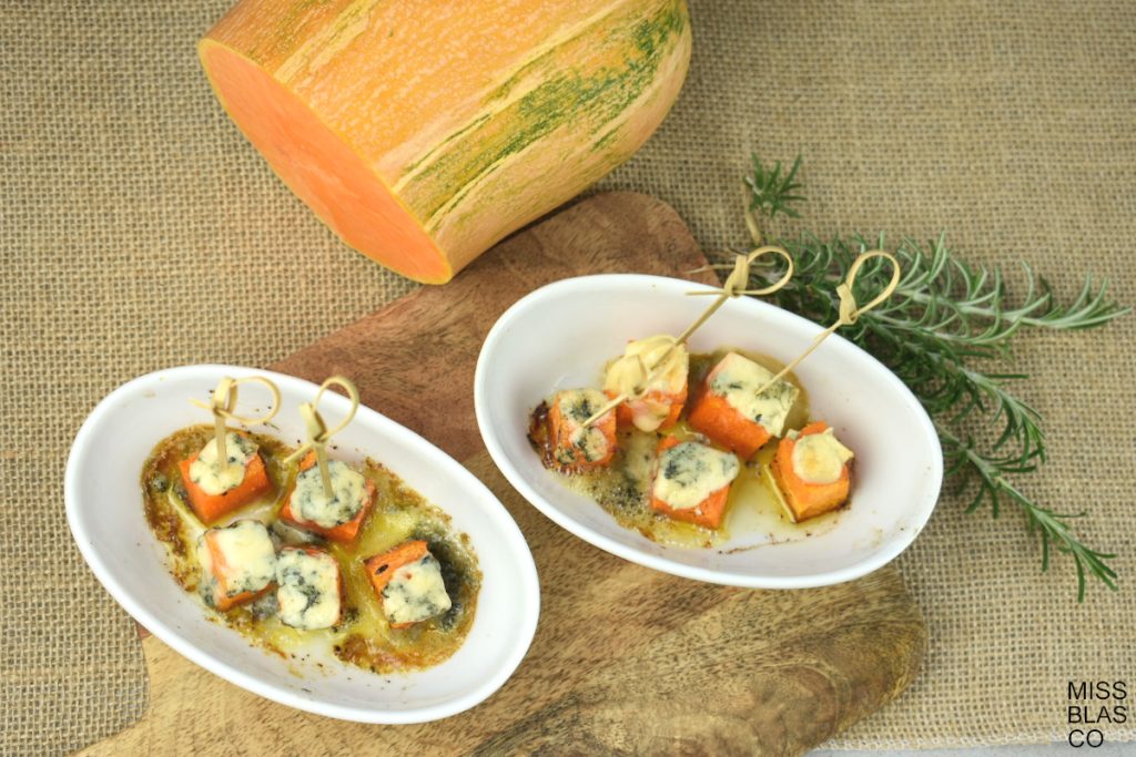 Pumpkin Bites with Blue Cheese