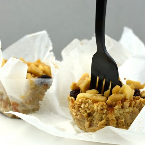muffins de avena y manzana