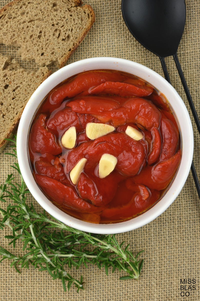 vegan roasted peppers
