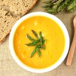 crema de calabaza y manzana