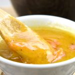 vinagreta de mostaza y caqui