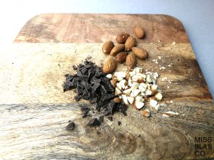almendras y chocolate