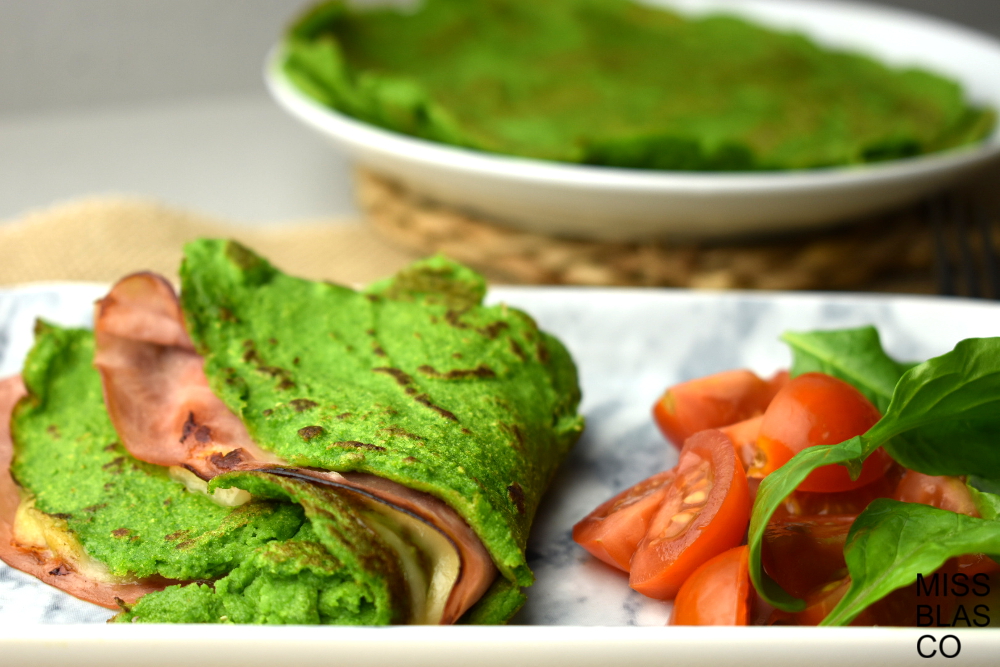 gluten-free spinach crepes