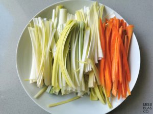 verduras en juliana