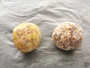 bolas de masa para crackers