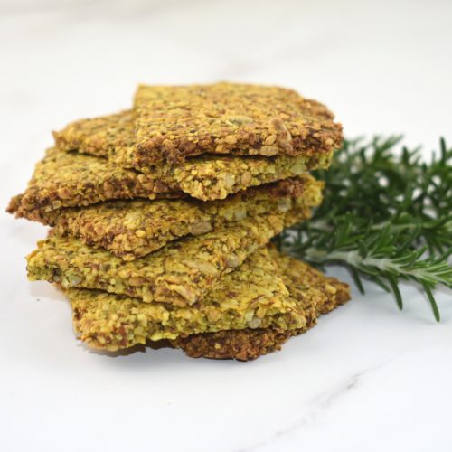 crackers de almendra y psyllium
