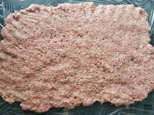 carne picada extendida
