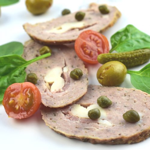 homemade deli meat olivas and tomatoes